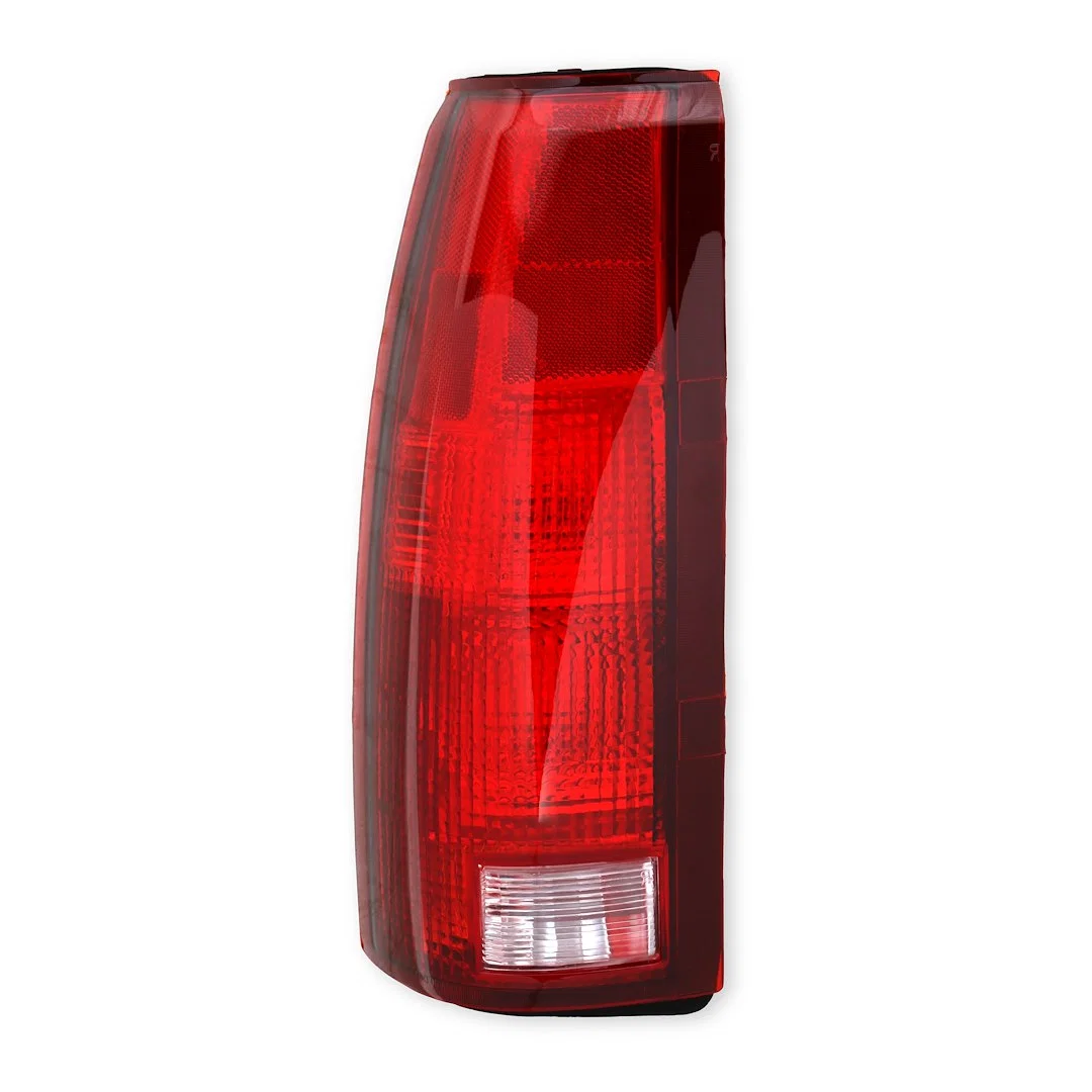 07-120 – HOLLEY Tail Light Lens, Red Lens With Clear Reverse Rectangular Single With Mounting Hardware Without Connec...